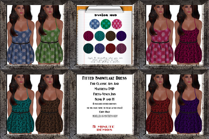 Fitted SnowFlake Dress DEMOS