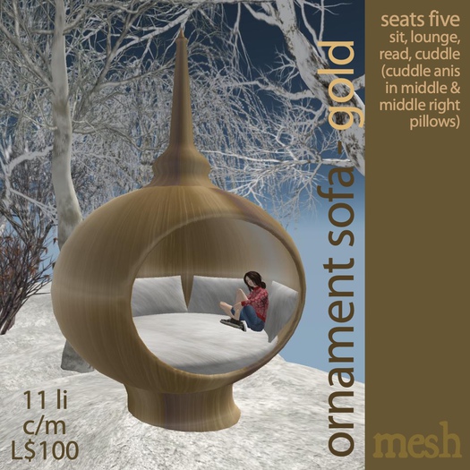 Ornament Sofa - Gold