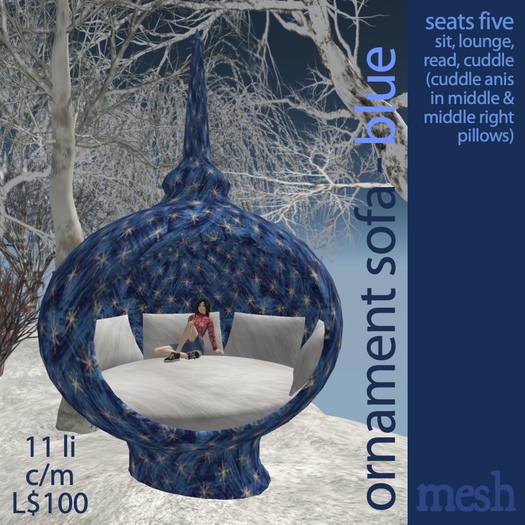 Ornament Sofa - Blue