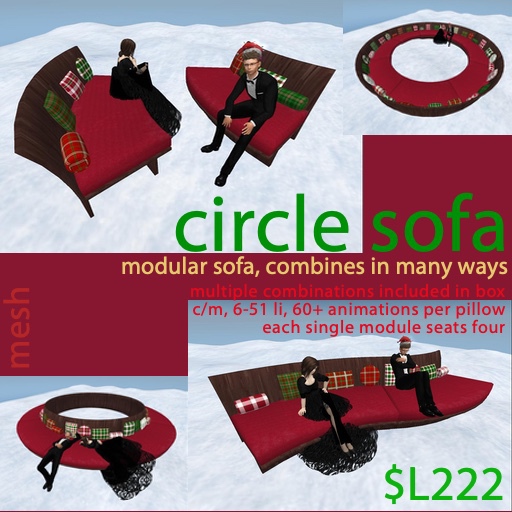 Circle Sofa - Cozy Christmas