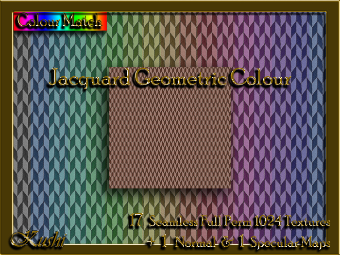 Jacquard Geometric Colour Textures