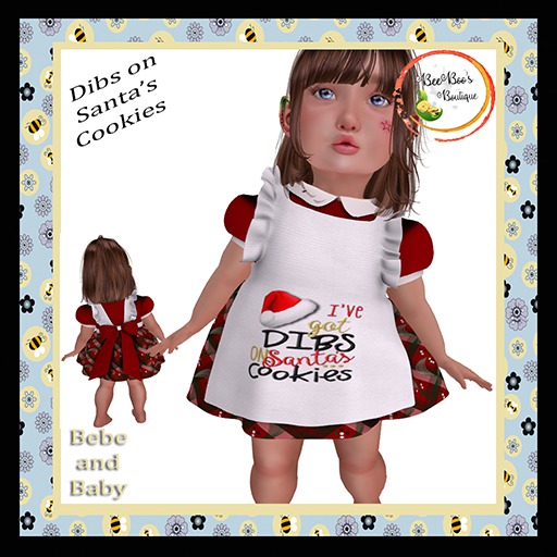 BeeBoo's - Dibs on Santas Cookies Dress - Box HUD
