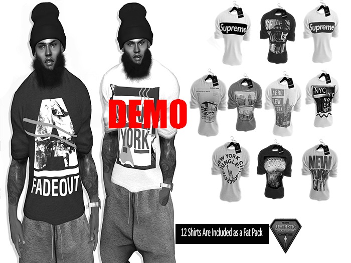 Aesthetic T-Shirt Pack (DEMO)