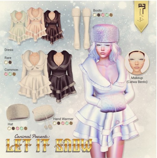 [Canimal] Let It Snow - Hand Warmer Blue