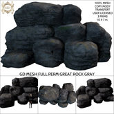GD MESH FULL PERM GREAT ROCK GRAY