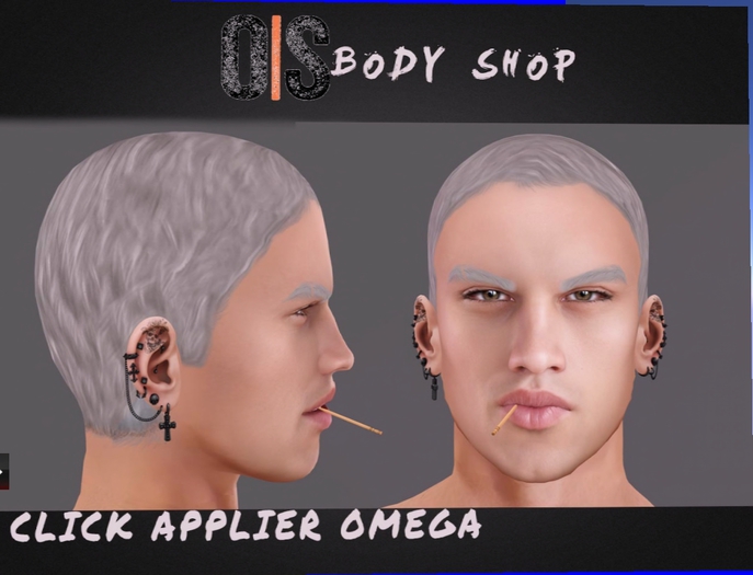 !OS!Hair Base Grey Applier Omega/Catwa
