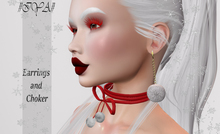 #IYA# Earrings and Choker "Pom Pom"