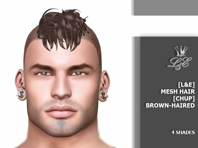 [L&E] Mesh Hair [Chup] brown-haired Unpack