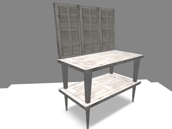 Shabby Chick shutters & doors  table 1iLi
