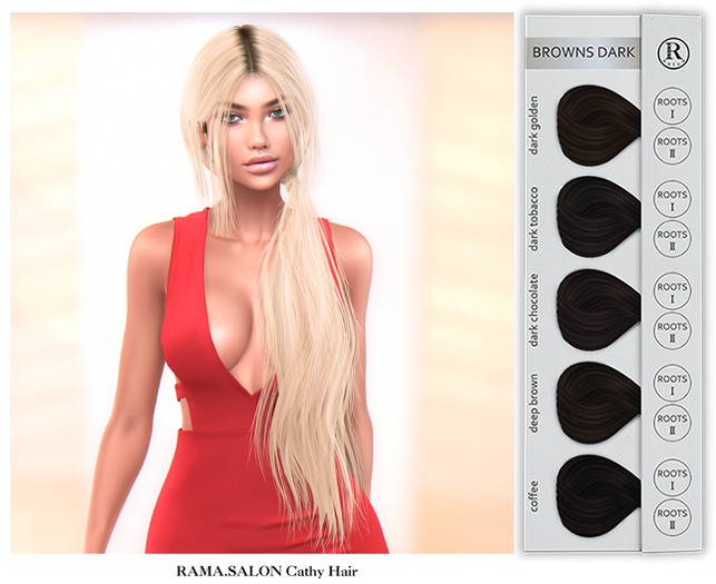 RAMA.SALON - Cathy Hair 'BROWNS DARK'