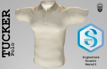 Anthro - "TUCKER" POLO CREAM