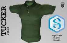 Anthro - "TUCKER" POLO GREEN