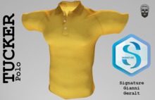 Anthro - "TUCKER" POLO MUSTARD