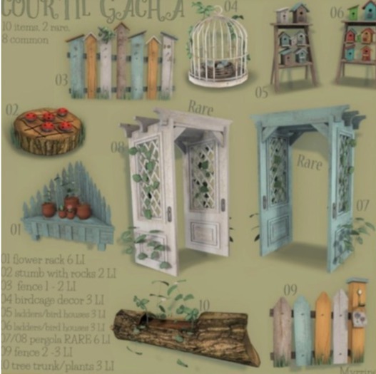 01 COURTIL GACHA - flower rack