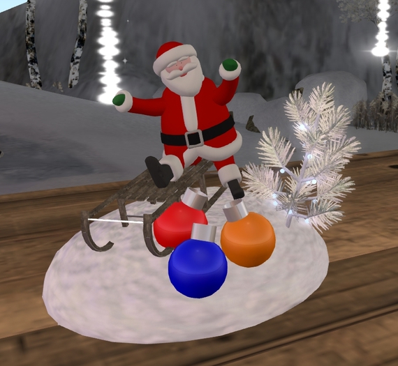 Schlittenfahrt mit Santa