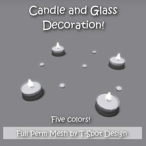T-Spot Mesh - Candle and Glass Decoration - Full Perm - LI=1.5
