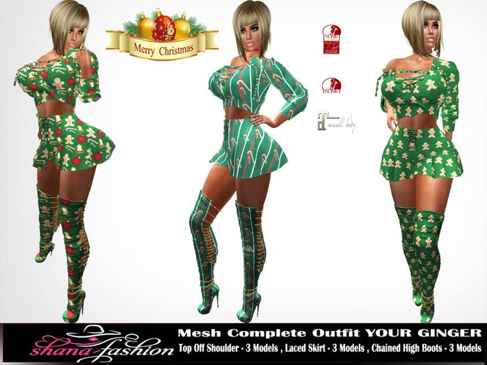 Mesh Complete Outfit YOUR GINGER Demo