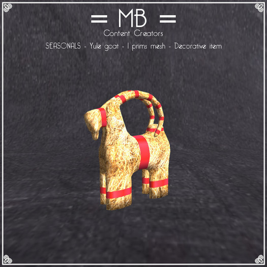 = MB = BOX SEASONALS - Yule Goat