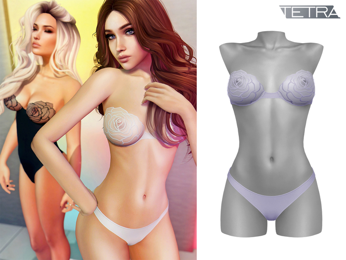 TETRA - Roses Lingerie (Lavender)