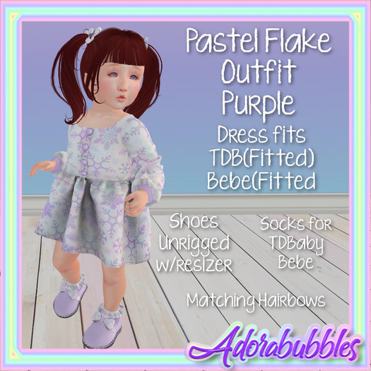 {A} Pastel Flakes Outfit - Purple