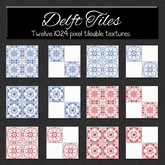 *Wallflowers* Delft Tiles