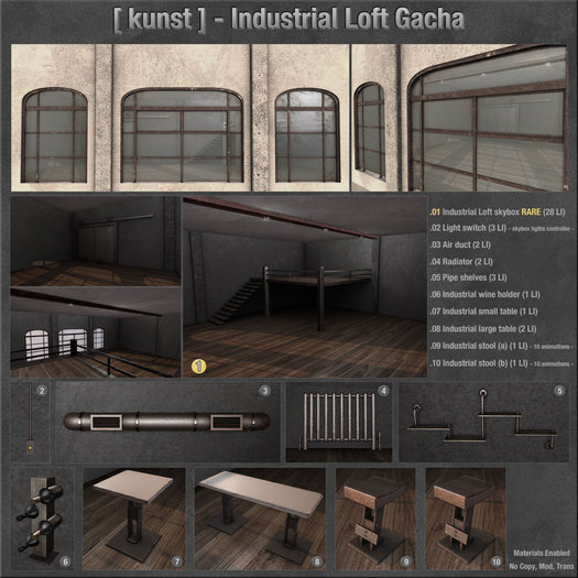 [ kunst ] - Industrial Loft Gacha COMPLETE