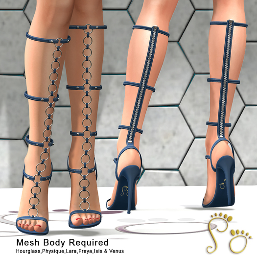 Slipper - Alyx Gladiator Sandals Navy