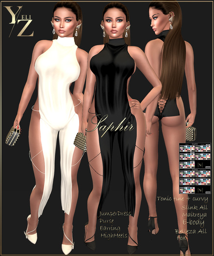 YELIZ MESH "SAPHIR" JUMPER DRESS Access/HighHeels HUD -DEMO-