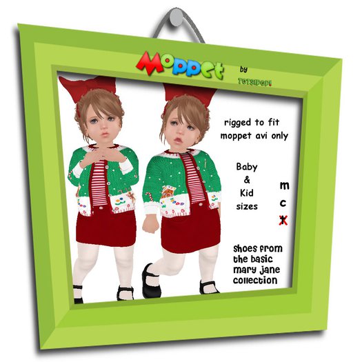 Moppet Gingerbread Sweater Set