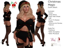 *BSASSY* CHRISTMAS MAGIC OUTFIT BLACK