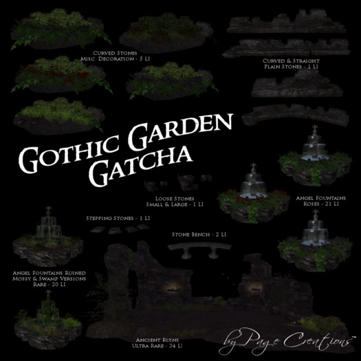 bPC - Gothic Garden - Loose Stones Large