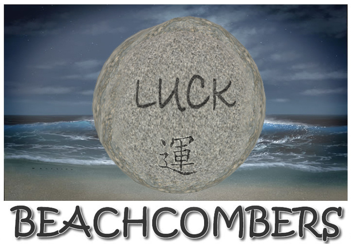 Beachcombers Pathway Stone - Black - Luck