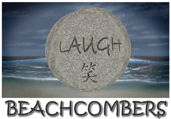 Beachcombers Pathway Stone - Black - Laugh