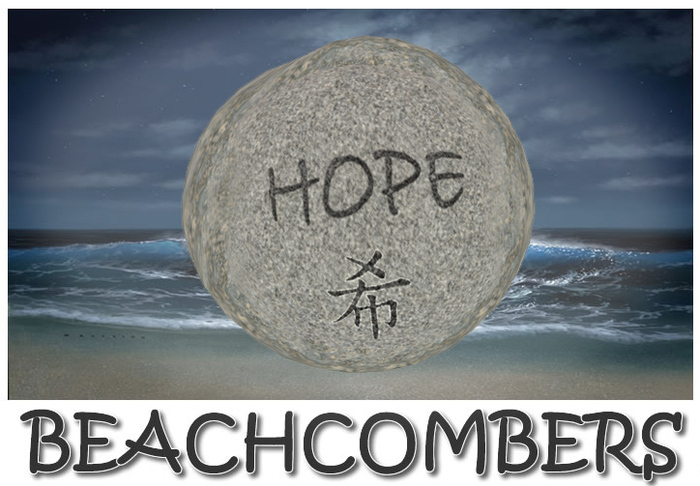 Beachcombers Pathway Stone - Black - Hope