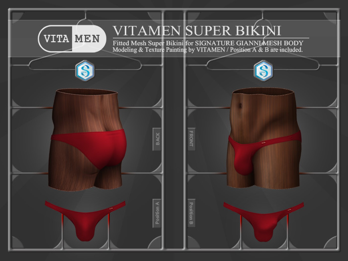 VITAMEN : SuperBikini for Gianni : Red