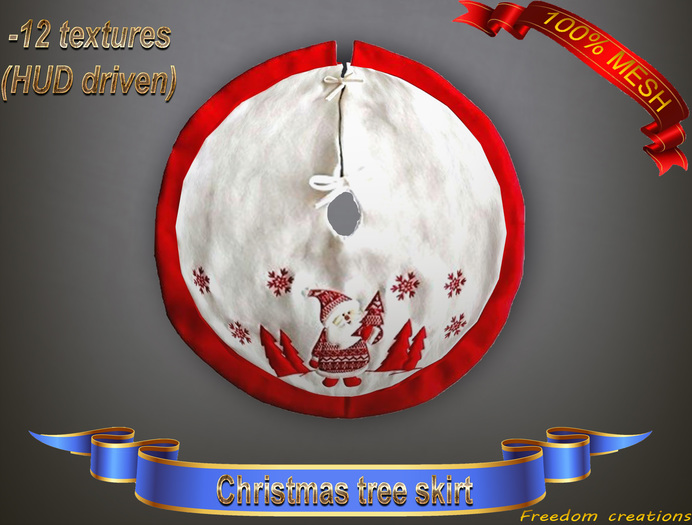 Christmas tree skirt-Freedom creations