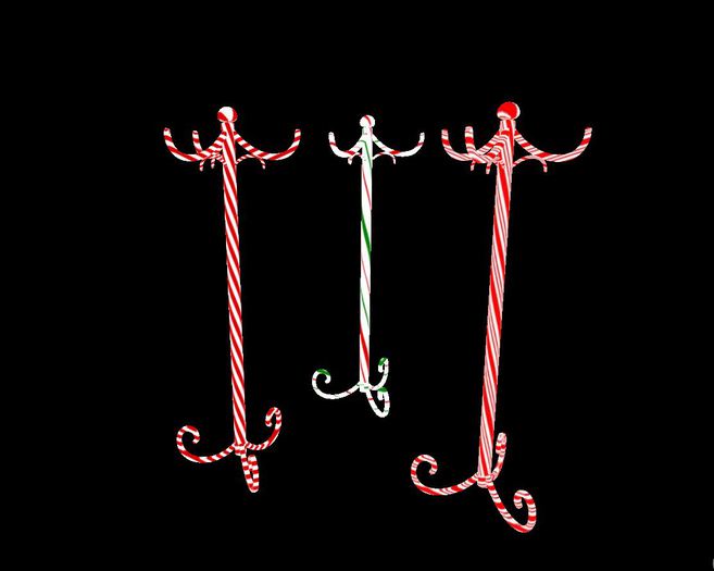 CandyCane Holiday Coat Rack