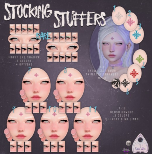 4 UniCult - Stocking Stuffers - Snowflake Bindi Green COMMON