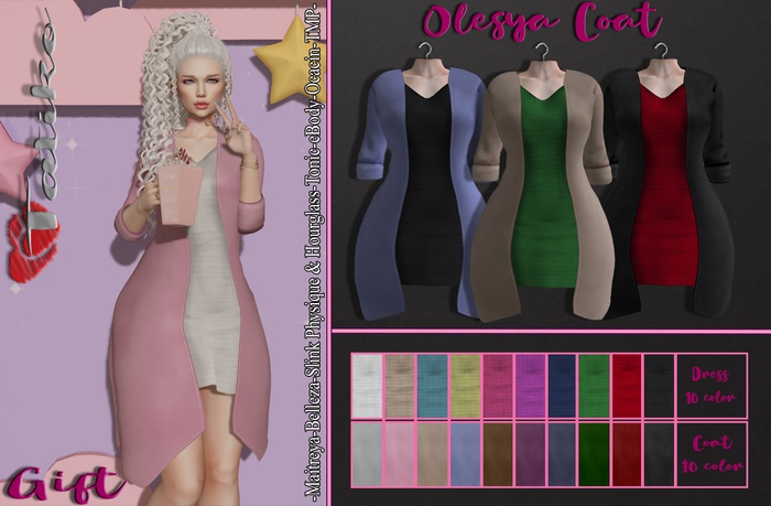 Tatiko - Olesya Coat 10 color HUD GIFT