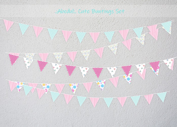 .:Abedul:. Cute Buntings Set {Mesh}