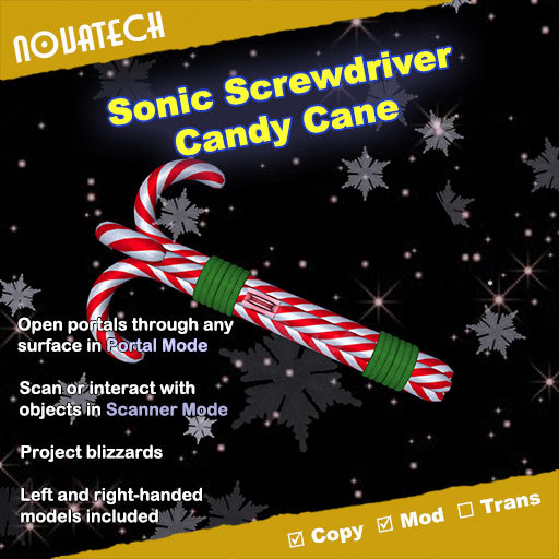 Sonic Screwdriver, Candy Cane (boxed)