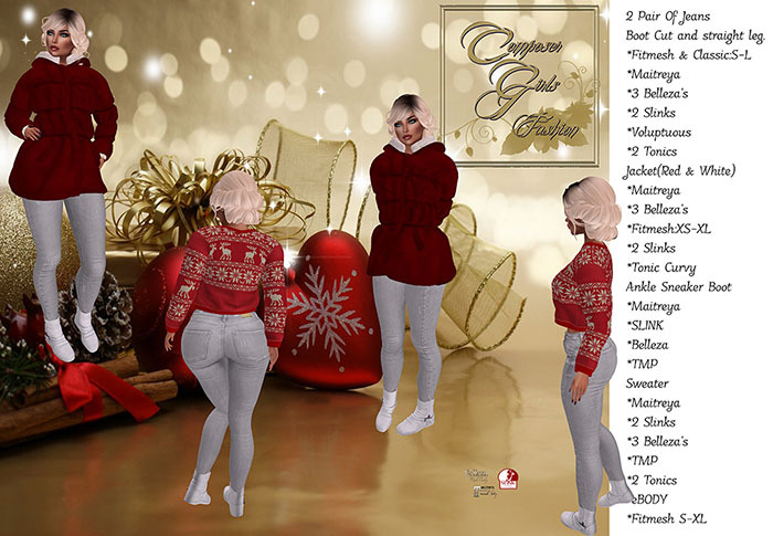 !CGF-*WINTER WARMTH*  Jeans Outfit