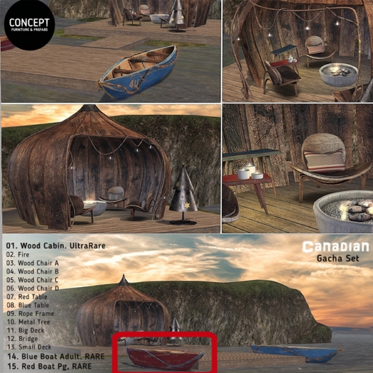 Concept} *15. Canadian. Red Boat. PG. RARE