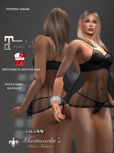 Marianela's  LILIAN Lingerie Black