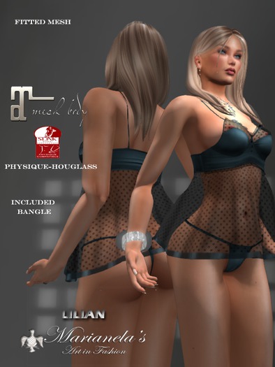Marianela's  LILIAN Lingerie Blue