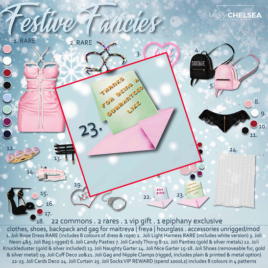 .miss chelsea. Joli Thanks Greetings Card