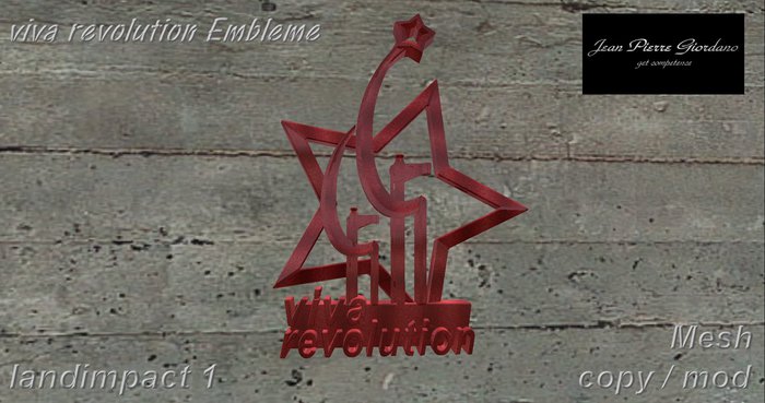 "viva revolution" Embleme mesh BOX