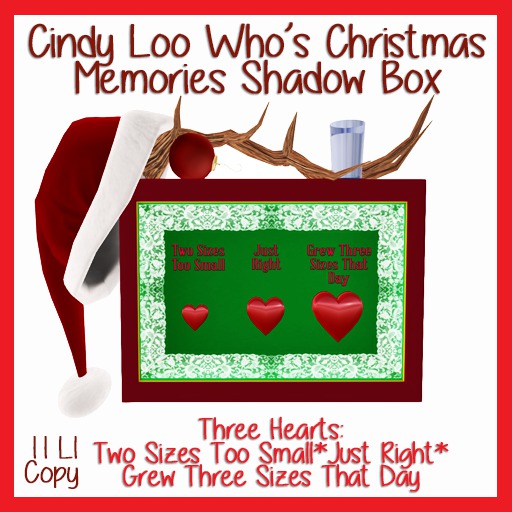 Moon Buggy Cindy Loo Who's Christmas Memories Shadow Box