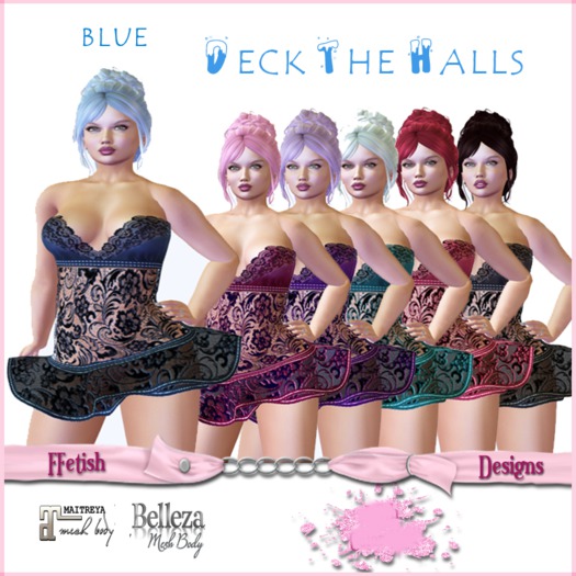 DECK THE HALLS-(Maitreya, Belleza)Blue