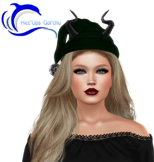 (*<*) 1313 Merry Little Gothmas Horny Hat - Green